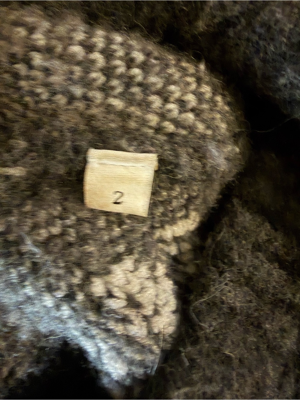 Sandro Paris Daisy Floral Fuzzy Knit Crewneck Sweater Gray Size 2 M - Picture 9 of 12